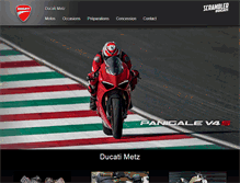 Tablet Screenshot of ducati-metz.com